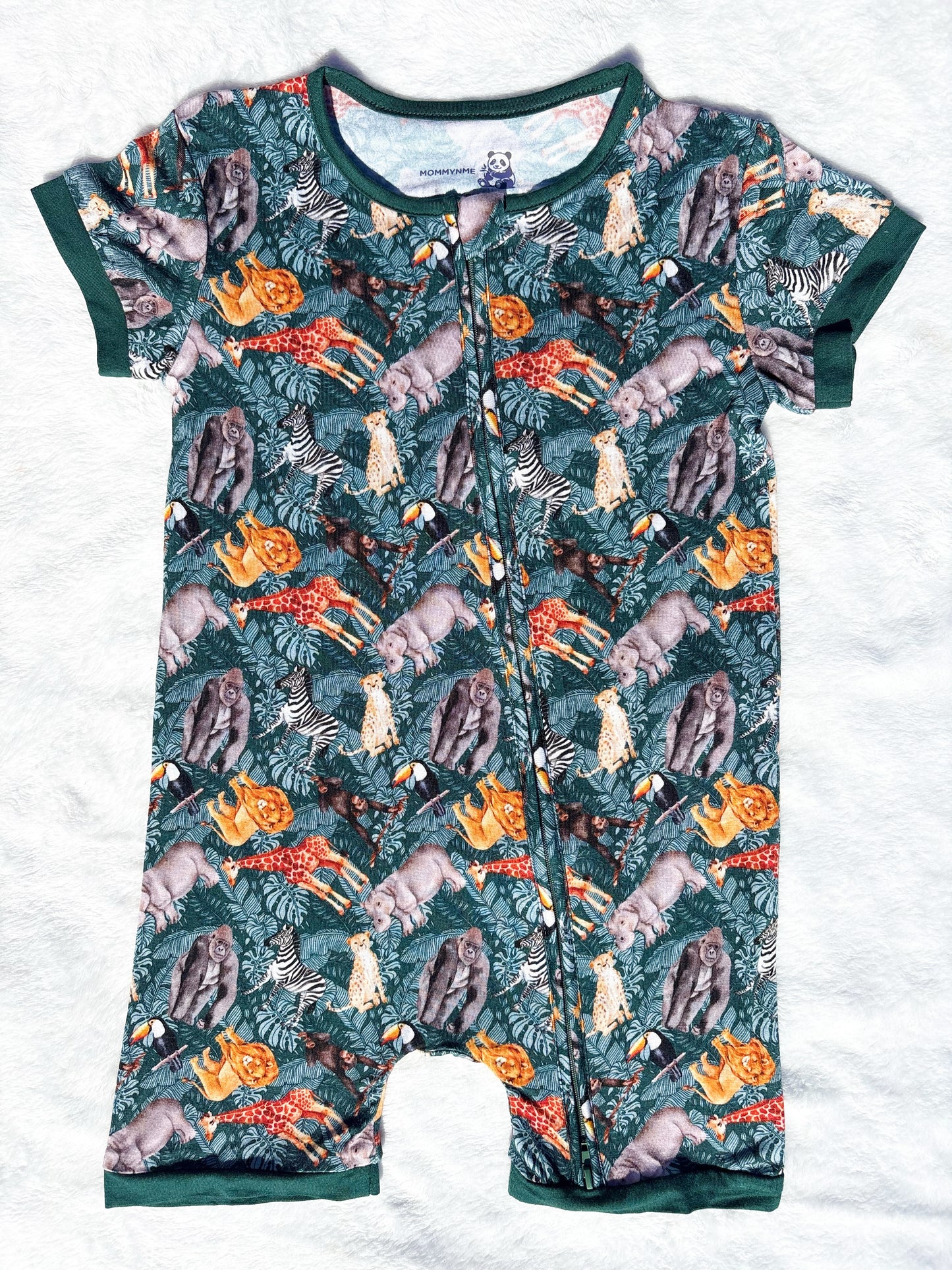 "The Mighty Jungle" Shorty Bamboo Romper
