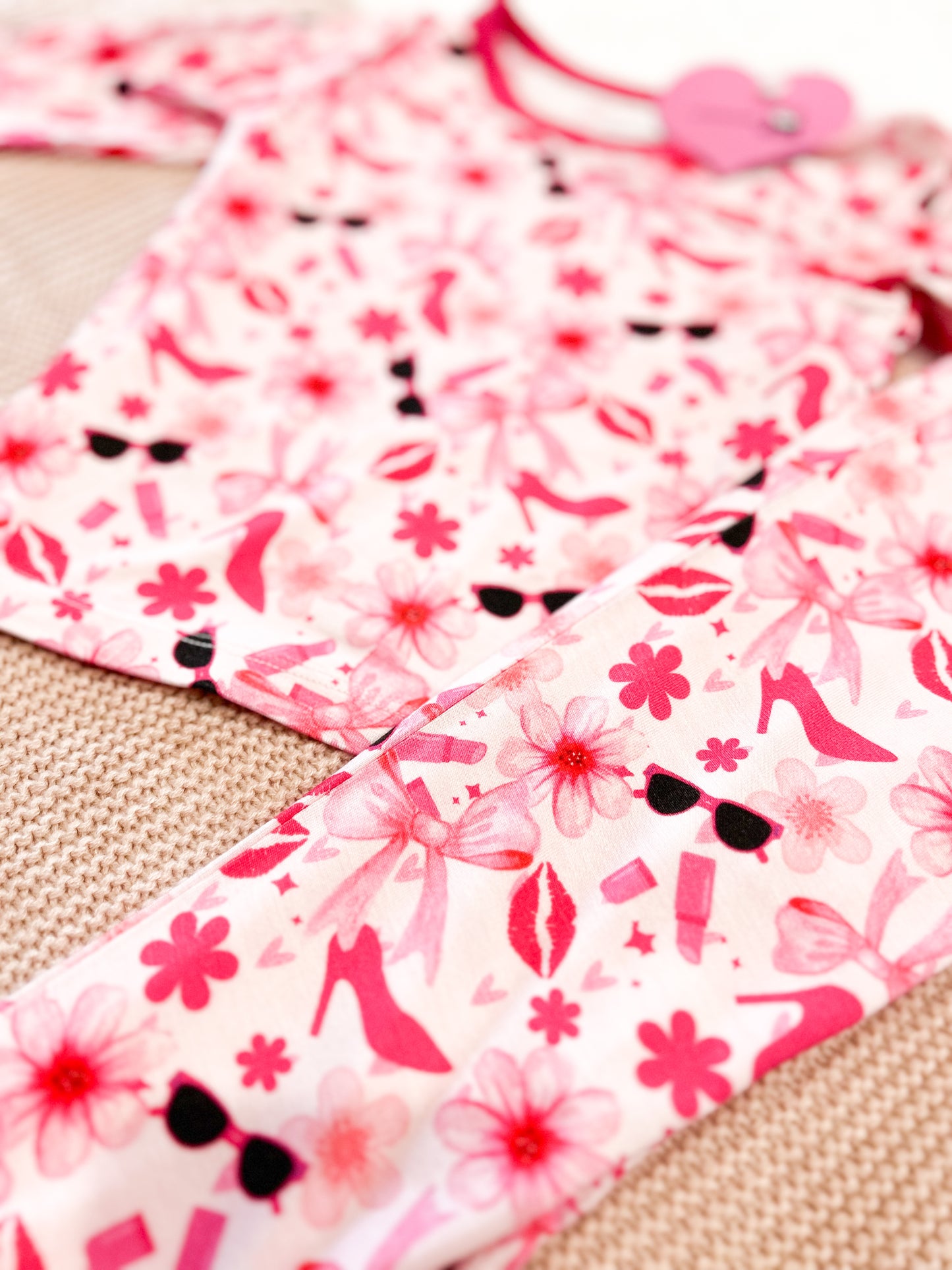 "Let's Go Party" Two Piece Bamboo Pajamas