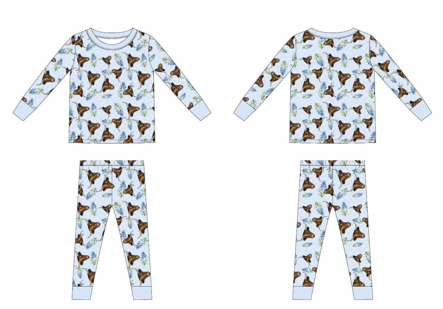 "Better In Texas" Two-piece Bamboo Pajamas PREORDER