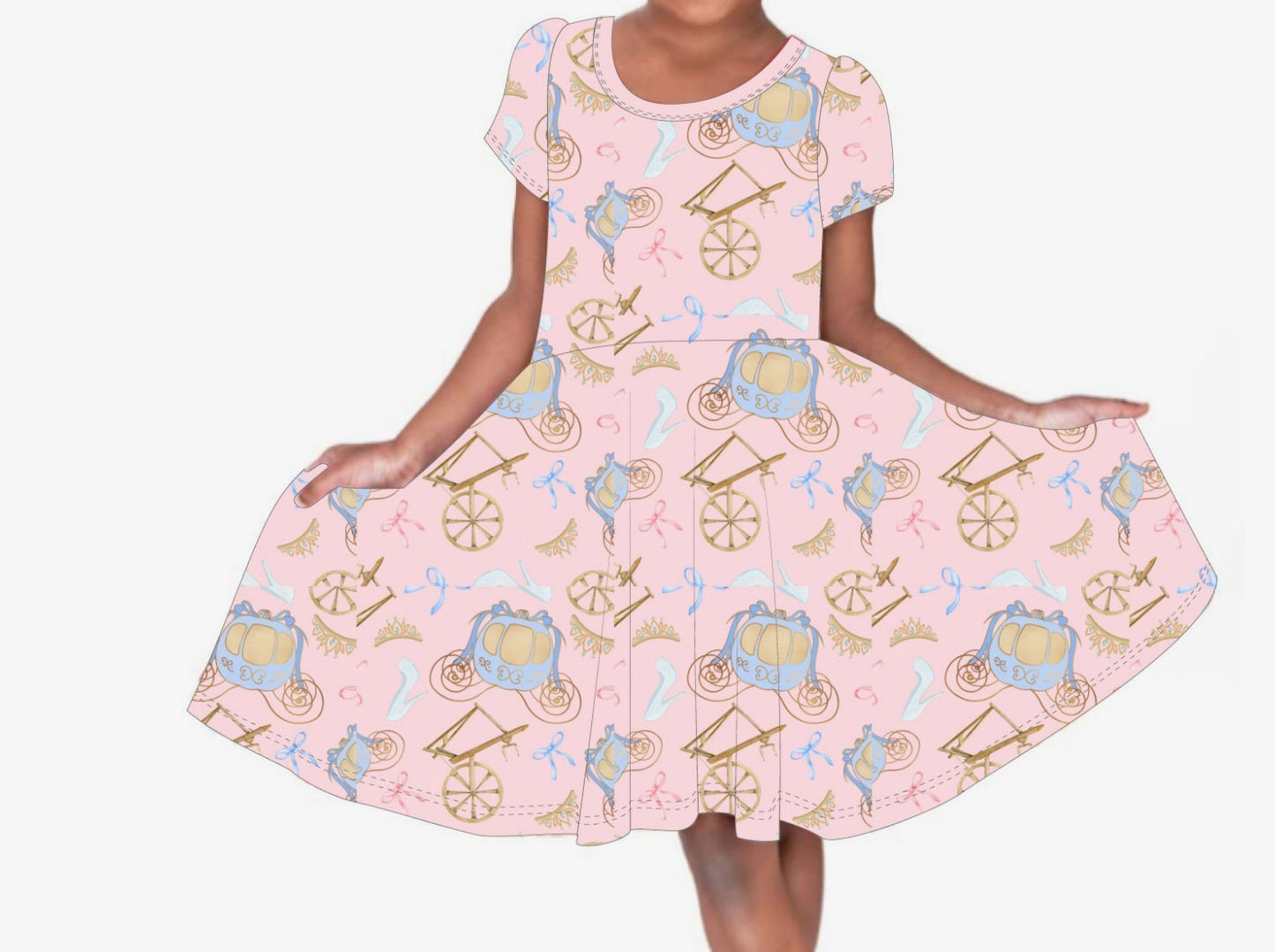 "Royal Dreamers" Bamboo Twirl Dress !!PREORDER!!