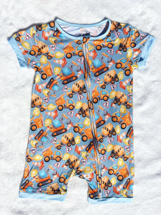 "Building Buddies" Shorty Bamboo Romper !!PREORDER!!