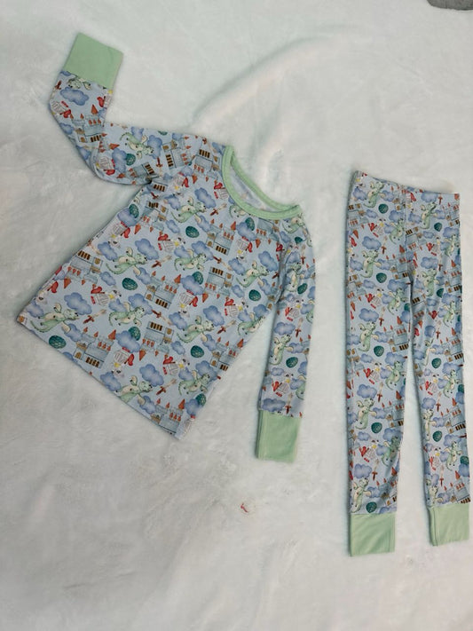 "Sleepless Knights" Two Piece Bamboo Pajamas !!PREORDER!!