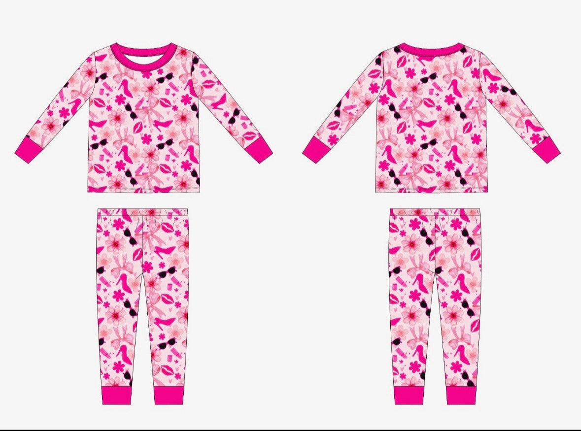 "Let's Go Party" Two Piece Bamboo Pajamas PREORDER