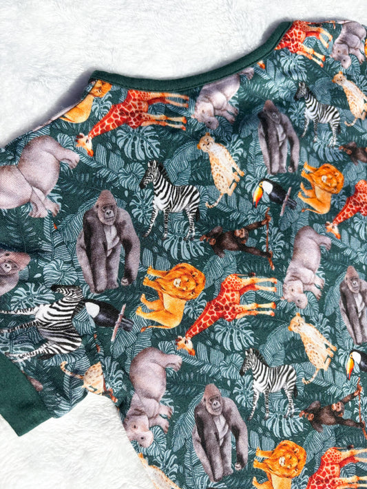 "The Mighty Jungle" Shorty Bamboo Romper