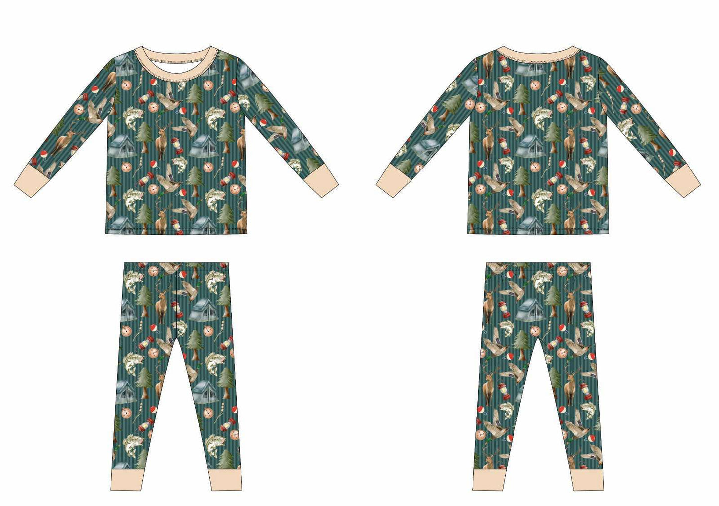 "Go Explore" Two-piece Bamboo Pajamas PREORDER